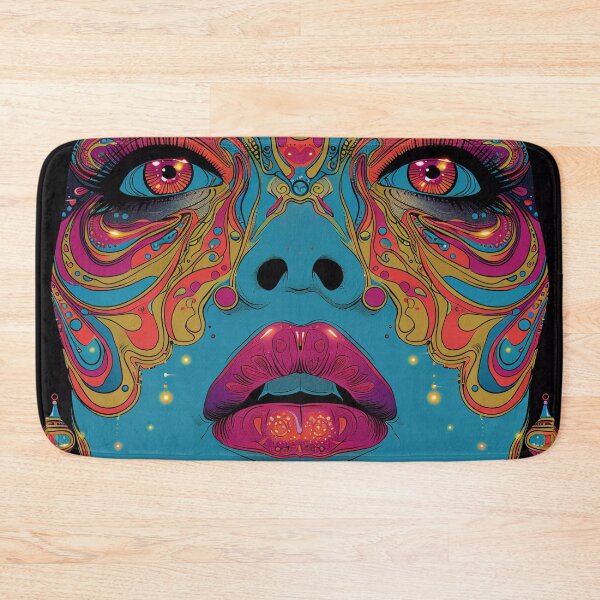 Item preview, A psychedelic art - colorful painted woman's face  designed and sold by Cactus Radio.