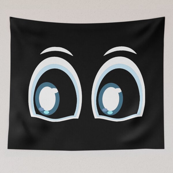 Item preview, Astonished cartoon funny eyes with panic expression designed and sold by ArtelPrints.