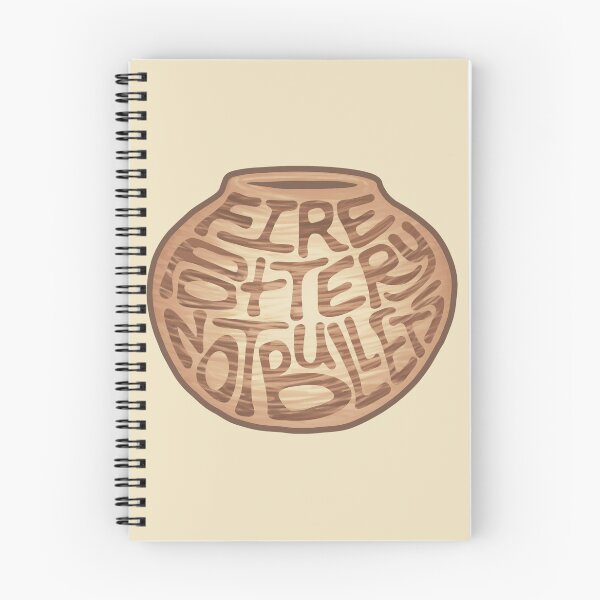 Item preview, Fire Pottery Not Bullets Word Art designed and sold by Unhinged Heather.