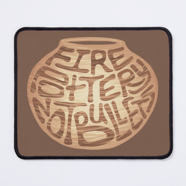 Item preview, Fire Pottery Not Bullets Word Art designed and sold by Unhinged Heather.