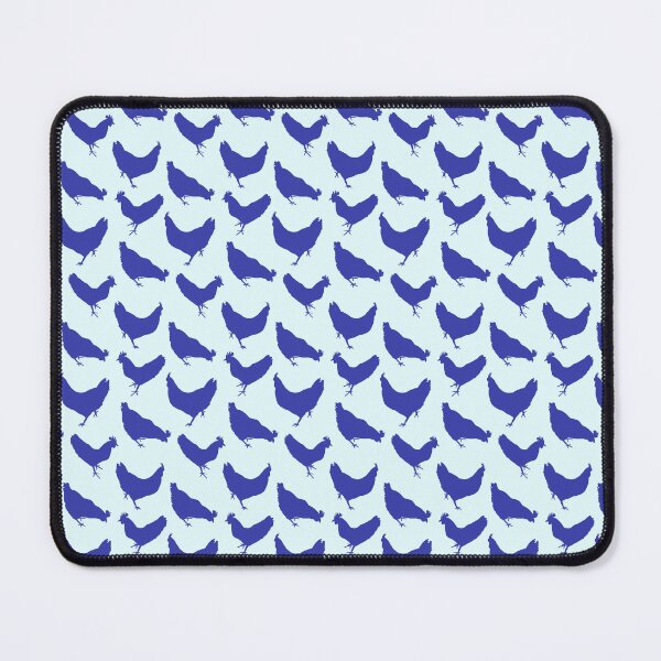 Item preview, Chickens - blue 2-tone block print designed and sold by SCdesignqld.