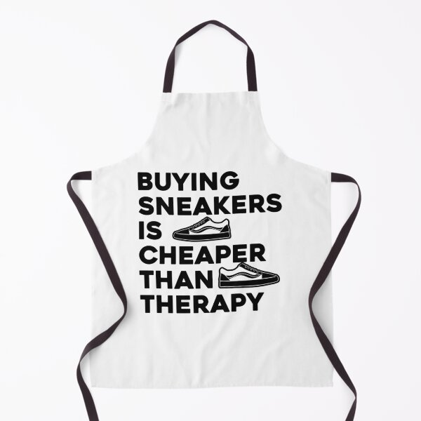 Item preview, Buying Sneakers Is Cheaper Than Therapy. Funny Viral Relatable Sarcastic Quote designed and sold by SillyMerchant.