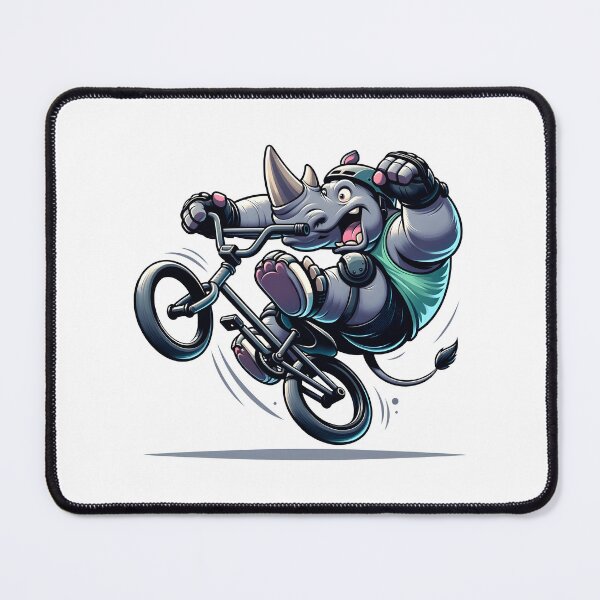 Item preview, Rhinoceros on Bicycle BMX Rhinoceros on Bike designed and sold by Bomba Visual.