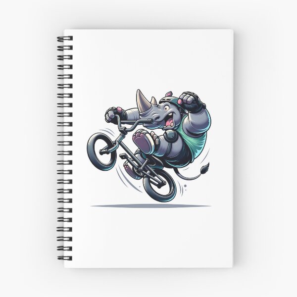 Item preview, Rhinoceros on Bicycle BMX Rhinoceros on Bike designed and sold by Bomba Visual.