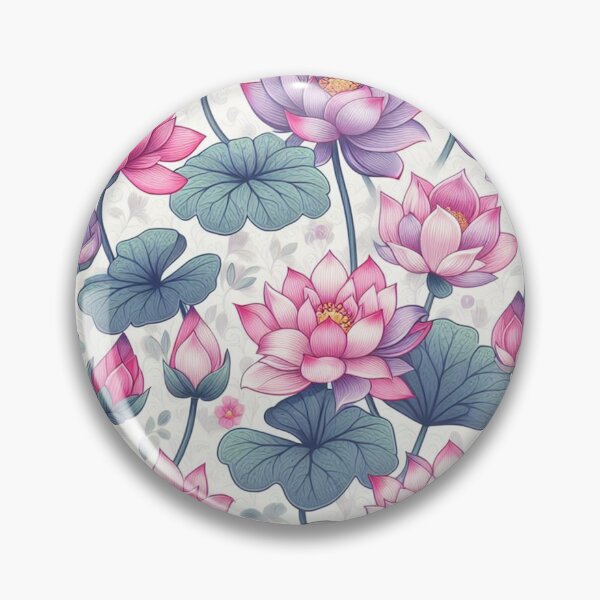 Item preview, Serenity Blooms: Tiny Lotus Pattern designed and sold by Rui Fernandes.