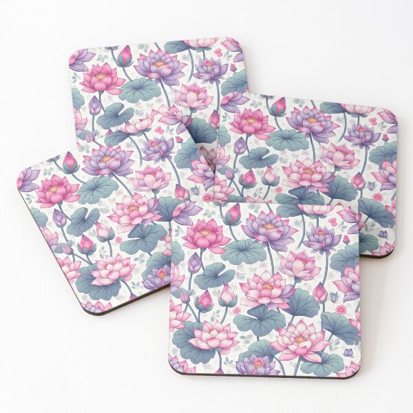 Item preview, Serenity Blooms: Tiny Lotus Pattern designed and sold by Rui Fernandes.