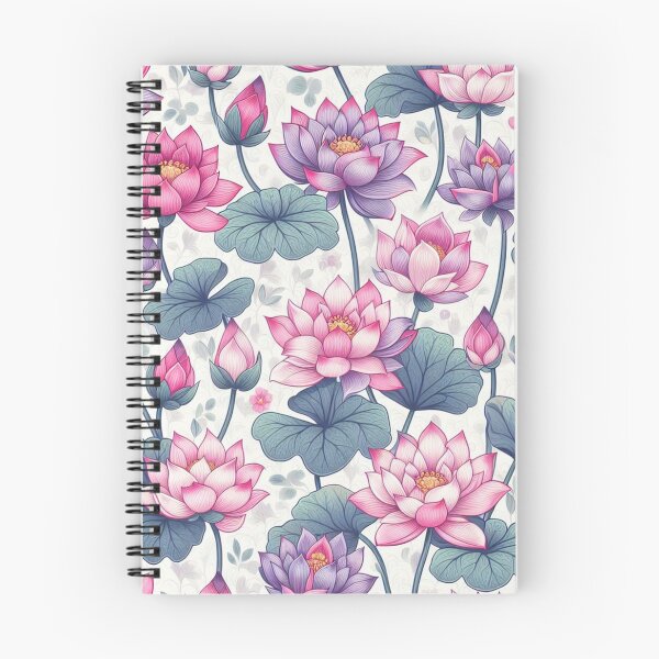 Item preview, Serenity Blooms: Tiny Lotus Pattern designed and sold by Rui Fernandes.