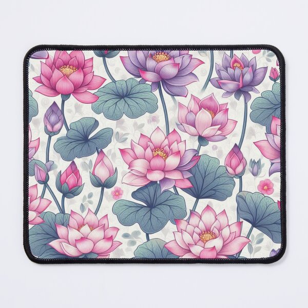 Item preview, Serenity Blooms: Tiny Lotus Pattern designed and sold by Rui Fernandes.