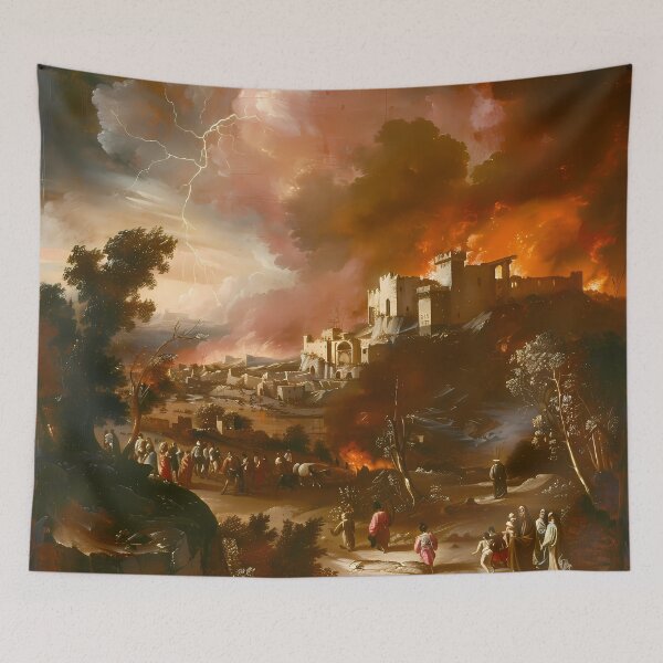 Item preview, The Destruction of Sodom and Gomorrah designed and sold by LivingArtClips.