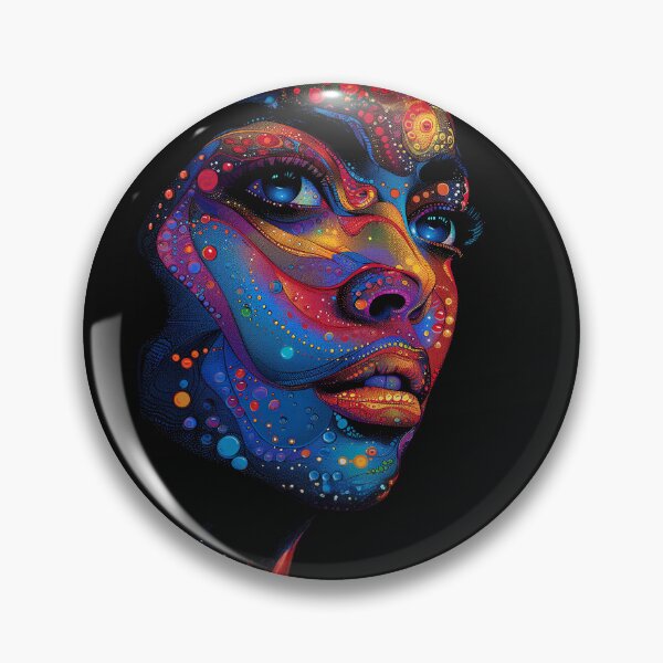 Item preview, Colorful beautiful woman's face designed and sold by aivisionsart.