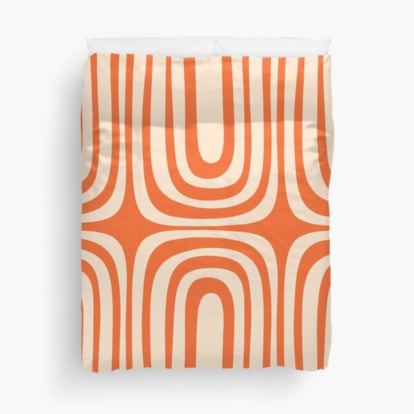 Item preview, Midcentury Modern Confaab Abstract Pattern Orange Cream designed and sold by kierkegaard.