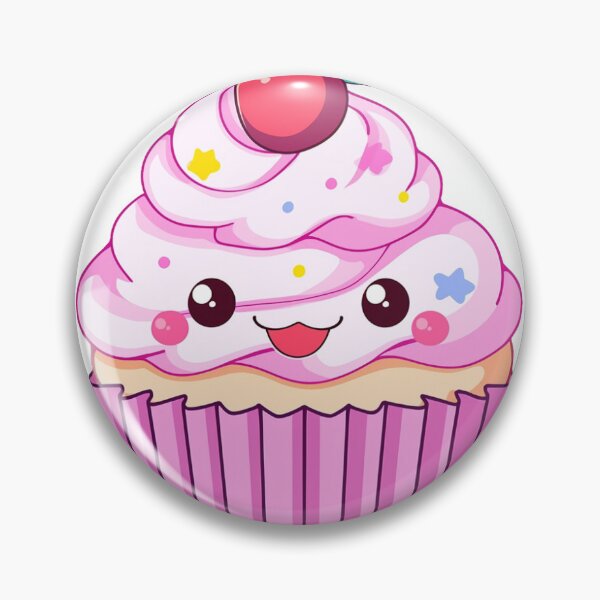Artikelvorschau, Cheery Cute Cupcake entworfen und verkauft von StickerStarSaga.