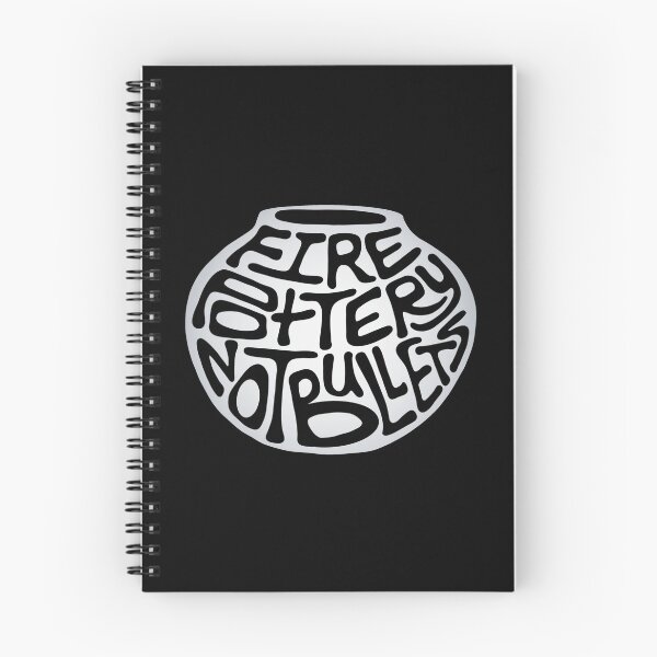 Item preview, Fire Pottery Not Bullets Word Art designed and sold by Unhinged Heather.