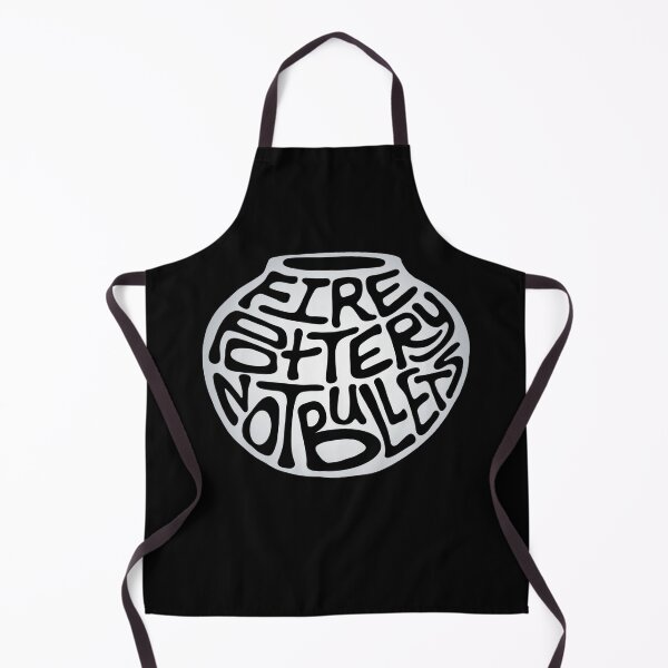 Item preview, Fire Pottery Not Bullets Word Art designed and sold by Unhinged Heather.