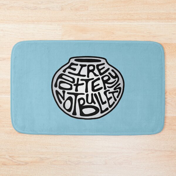 Item preview, Fire Pottery Not Bullets Word Art designed and sold by Unhinged Heather.
