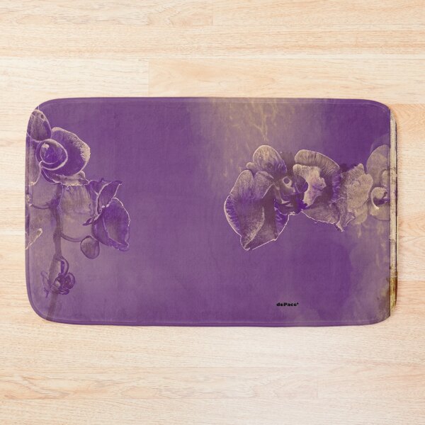 Item preview, vintage Violet Orchid rolled ink texture - dePace' designed and sold by mrpropcake.