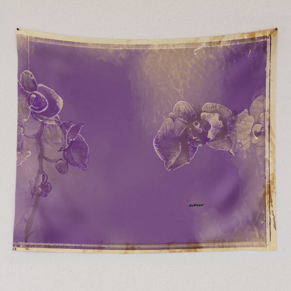 Item preview, vintage Violet Orchid rolled ink texture - dePace' designed and sold by mrpropcake.