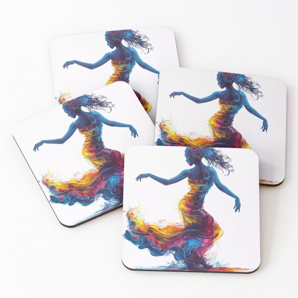 Item preview, A colorful dancing woman designed and sold by Cactus Radio.