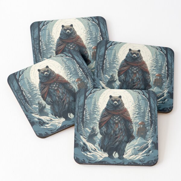 Item preview, Bear - leader of the forest folk designed and sold by liana campbell.