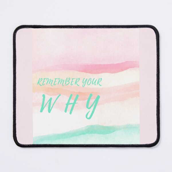 Item preview, Remember Your Why in teal pink pastels designed and sold by Ideas-BYDESiGN.