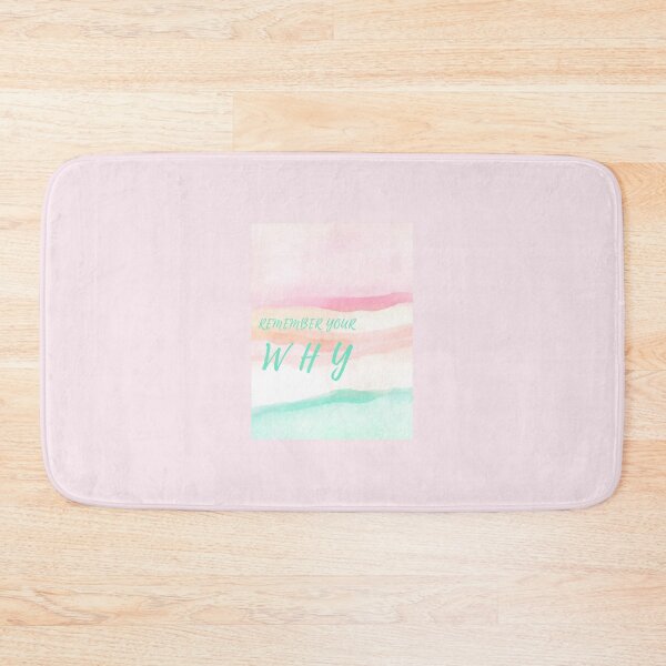 Item preview, Remember Your Why in teal pink pastels designed and sold by Ideas-BYDESiGN.