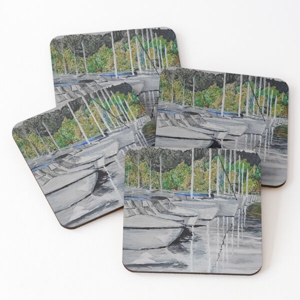Item preview, Boats moored at Bowness designed and sold by Allan Mayer.