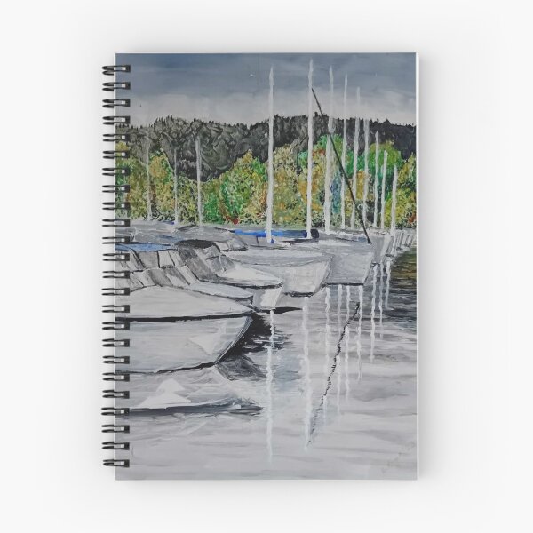 Item preview, Boats moored at Bowness designed and sold by Allan Mayer.