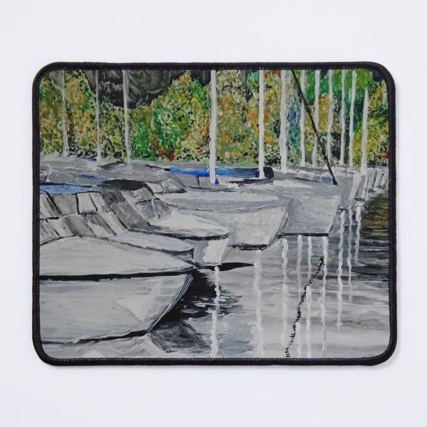 Item preview, Boats moored at Bowness designed and sold by Allan Mayer.
