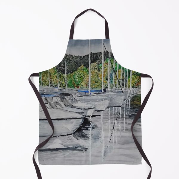 Item preview, Boats moored at Bowness designed and sold by Allan Mayer.