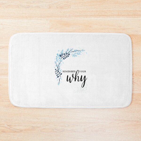 Item preview, Remember Your Why blue winter flowers designed and sold by Ideas-BYDESiGN.