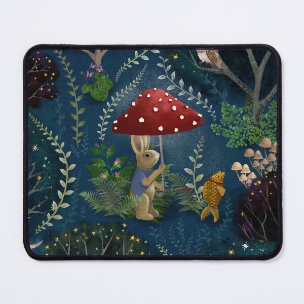 Item preview, Mr. Rabbit Walking his Weird Fish designed and sold by ShellyPenko.