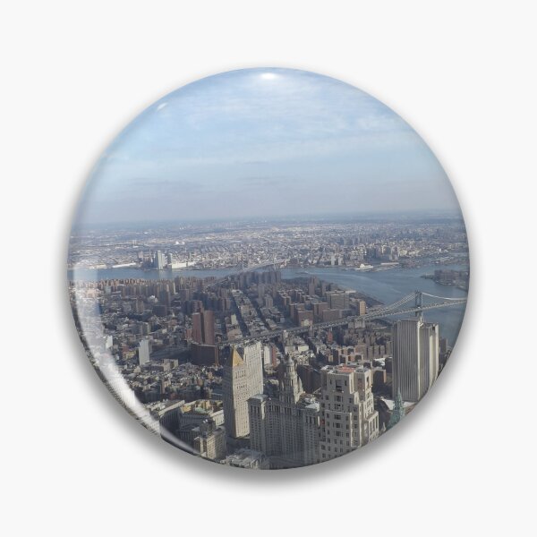 Item preview, Aerial View, Lower Manhattan, Brooklyn Bridge, Manhattan Bridge, Skyscrapers. New York City designed and sold by lenspiro.
