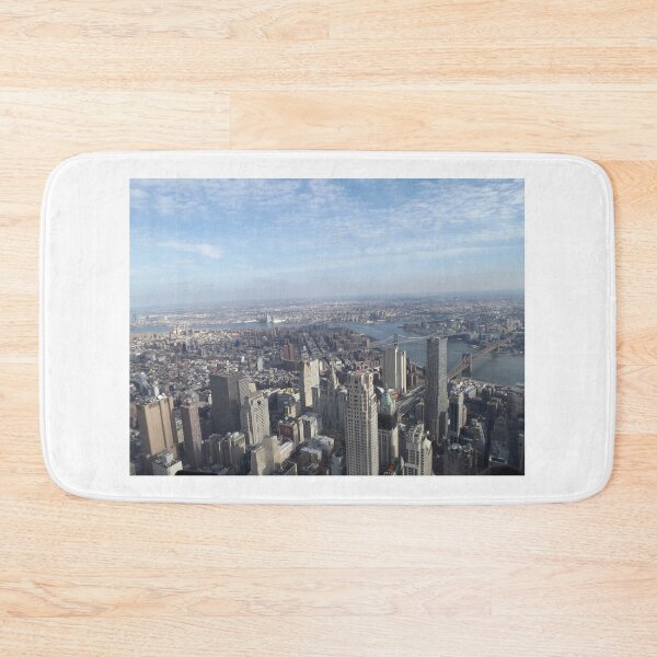 Item preview, Aerial View, Lower Manhattan, Brooklyn Bridge, Manhattan Bridge, Skyscrapers. New York City designed and sold by lenspiro.