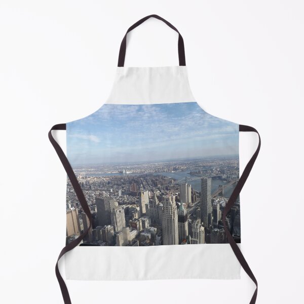 Item preview, Aerial View, Lower Manhattan, Brooklyn Bridge, Manhattan Bridge, Skyscrapers. New York City designed and sold by lenspiro.