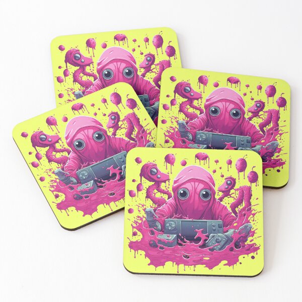 Item preview, Gamer Pink Octopus designed and sold by Obsidian Ink by Wilshire.