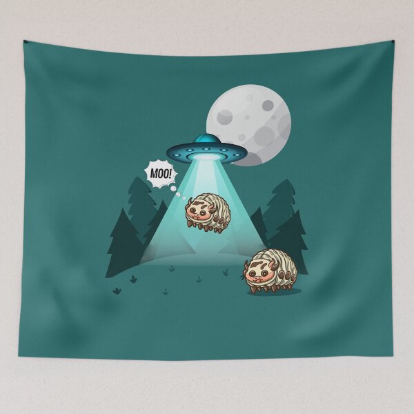 Item preview, Dairy Cow Isopod Extraterrestrial pill bug abduction designed and sold by Printperium.