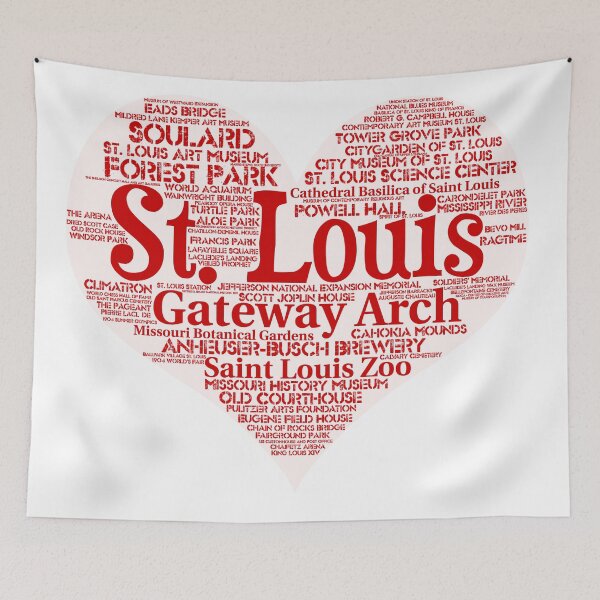 Item preview, Heart of St. Louis Heart Word Cloud Products designed and sold by Mel747.