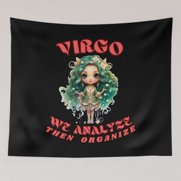 Item preview, Virgo. We Analyze, Then Organize. virgo astrology designed and sold by ZodiacWonders.