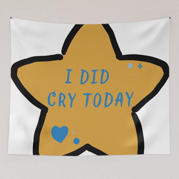 Item preview, I did cry today badge designed and sold by AfterGalaxy1159.