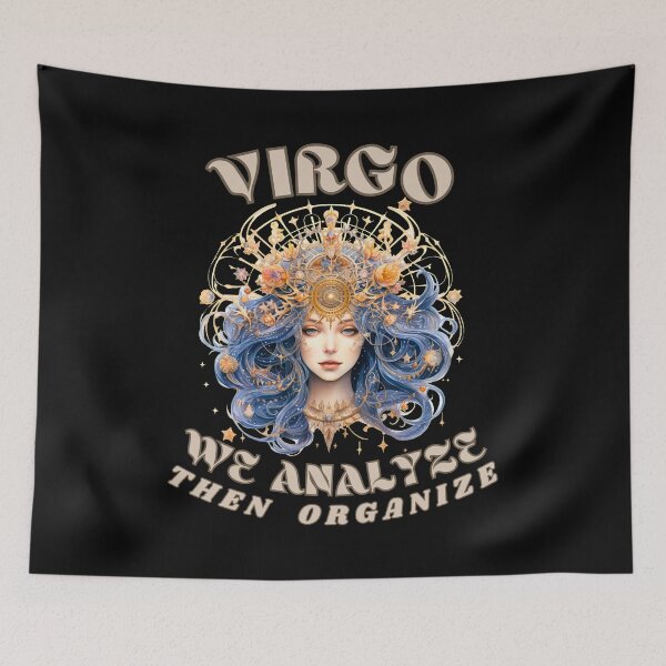 Item preview, Virgo. We Analyze, Then Organize. virgo quotes designed and sold by ZodiacWonders.