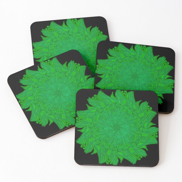 Item preview, Green grass flowing Mandala with ribbon designed and sold by DaveDanchuk.