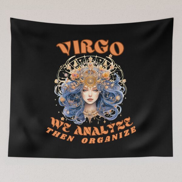 Item preview, Virgo. We Analyze, Then Organize. virgo characteristics designed and sold by ZodiacWonders.