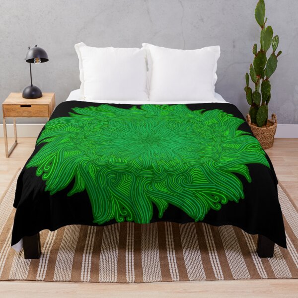 Item preview, Green grass flowing Mandala with ribbon designed and sold by DaveDanchuk.