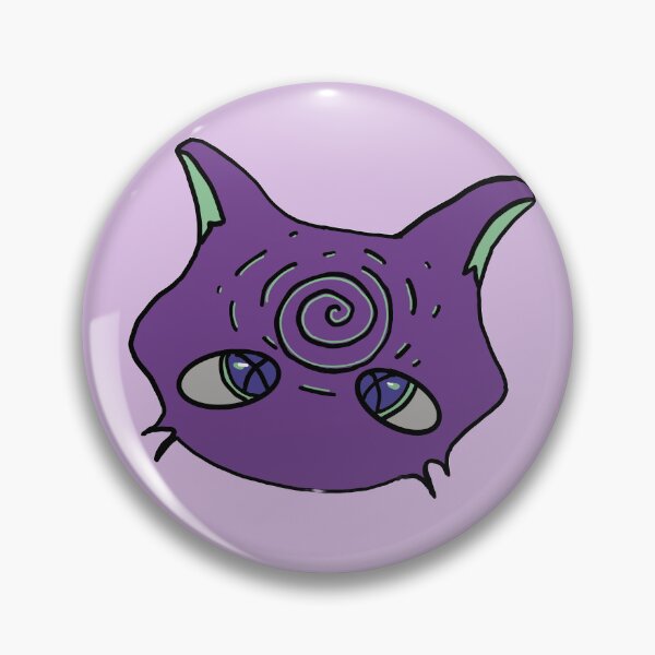 Item preview, Hypnotised Cat - Purple & Green designed and sold by Ayoskki.