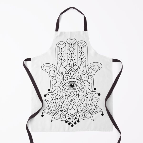 Item preview, Beautiful hamsa Fatima's hand  crisp & white drawing designed and sold by ArtelPrints.