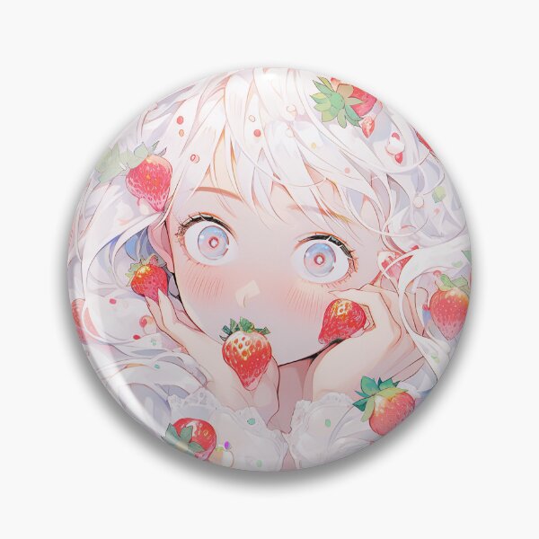 Item preview, Strawberry Bliss Anime Girl designed and sold by bubblegoth.