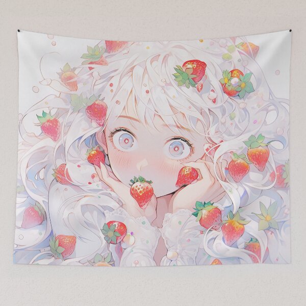 Item preview, Strawberry Bliss Anime Girl designed and sold by bubblegoth.