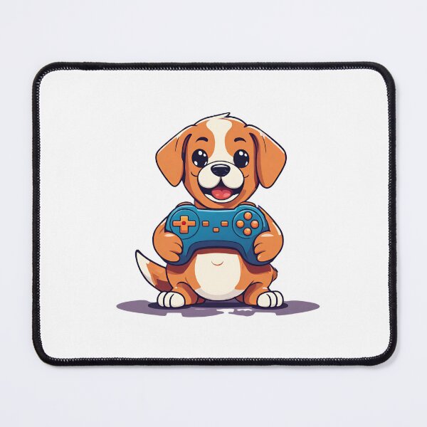Item preview, Gamer Dog Playing Video Games designed and sold by Majestic Paws.