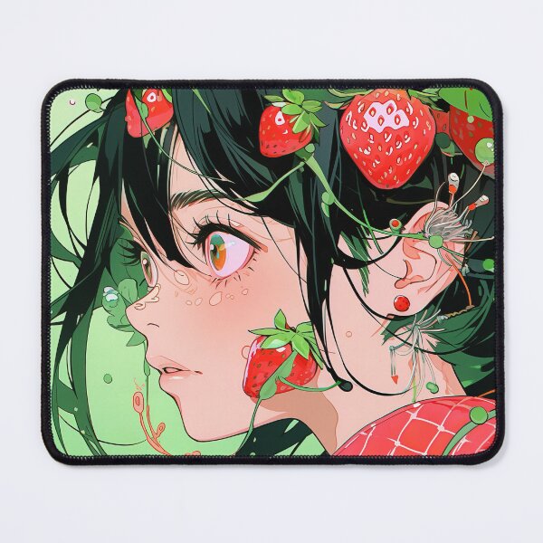 Item preview, Strawberry Cascade Anime Girl designed and sold by bubblegoth.