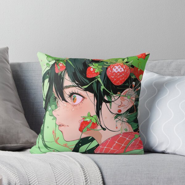 Item preview, Strawberry Cascade Anime Girl designed and sold by bubblegoth.